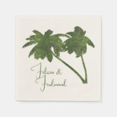 Palm Trees Tropical Beach Theme Custom Servet (Voorkant)