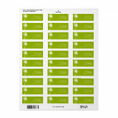 Palm Trees Tropical Beach Wedding Etiket (Full Sheet)