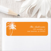 Palm Trees Tropical Beach Wedding Etiket (Insitu)