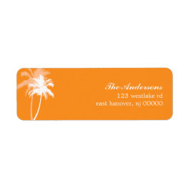 Palm Trees Tropical Beach Wedding Etiket