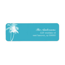 Palm Trees Tropical Beach Wedding Etiket