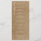 Palm Trees Tropical Beach Wedding Programs Programmakaart (Achterkant)