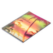 Palm Trees Tropical Heat Pink notitieboek Journal (Linkerzijde)