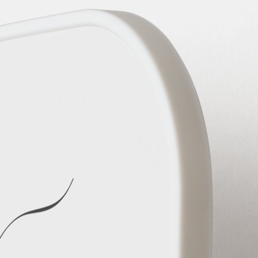 Palm Trees Tropical Monogram Name Script Pickleball Paddle (Links Detail)