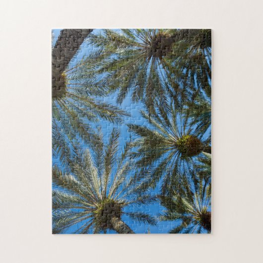 Palm Trees Umbrella Legpuzzel (Verticaal)