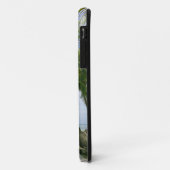 Palm Trees, Uw Foto, noem Blauwgroen Manuscript Case-Mate iPhone Case (Achterkant/links)