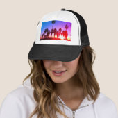 Palm Trees Venice Beach Trucker Pet (In situ)