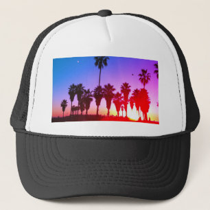 Palm Trees Venice Beach Trucker Pet