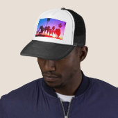 Palm Trees Venice Beach Trucker Pet (In situ)