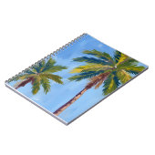 Palm Trees Watercolor Tropical Painted Notitieboek (Linkerzijde)