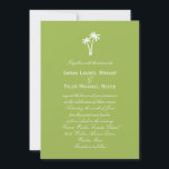Palm Trees Wedding Invitation - Limoen Kaart<br><div class="desc">Dit collectie van Palm Trees is een hedendaags ontwerp met een aanraking van tropische smaakstoffen en vormt een elegante aanvulling op je viering van de zeebodem. Overeenkomende onderdelen zijn beschikbaar op berryberrynice.com</div>