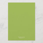 Palm Trees Wedding Menu Card - Limoen (Achterkant)