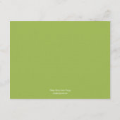 Palm Trees Wedding Reception Card - Limoen Informatiekaartje (Achterkant)