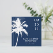 Palm Trees Wedding Save the Date (Staand voorkant)