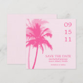 Palm Trees Wedding Save the Date (Voorkant / Achterkant)