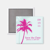 Palm Trees Wedding Save the Date or Favor Magneet (Voorkant / Achterkant)
