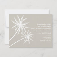 Palm Trees Wedding Uitnodiging