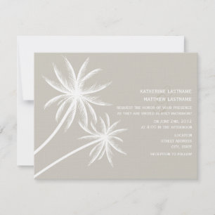 Palm Trees Wedding Uitnodiging