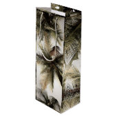 Palm Trees Wine Bag Wijn Cadeautas (Voorkant Gekanteld)