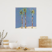 Palm Trio-Poster Poster (Keuken)
