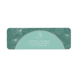 Palm Tropical Aqua Seashell Beach Wedding Etiket