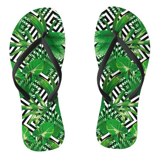 Palm Tropische Planten Teenslippers (Voetbed)