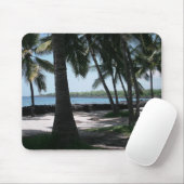 Palm Uitzicht Mousepad Muismat (Met muis)