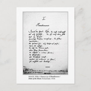 PALM VAN DE HAND BRIEFKAART