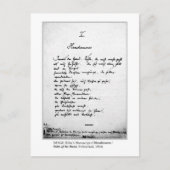 PALM VAN DE HAND BRIEFKAART (Voorkant)