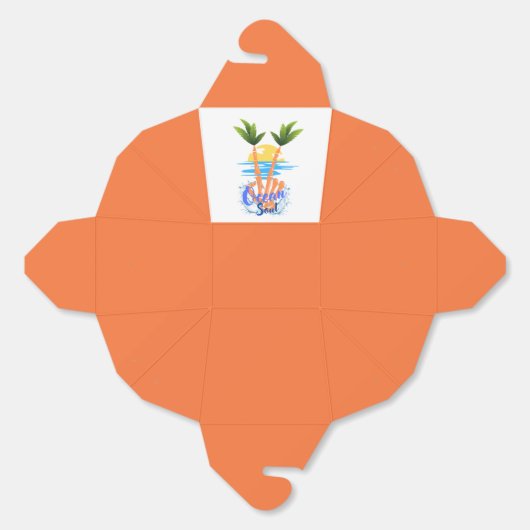 Palm van de Ocean Soul Bedankdoosjes (Ongevouwen)