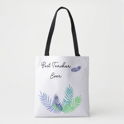 Palm verlaat beste leraar ooit tote bag (Voorkant)