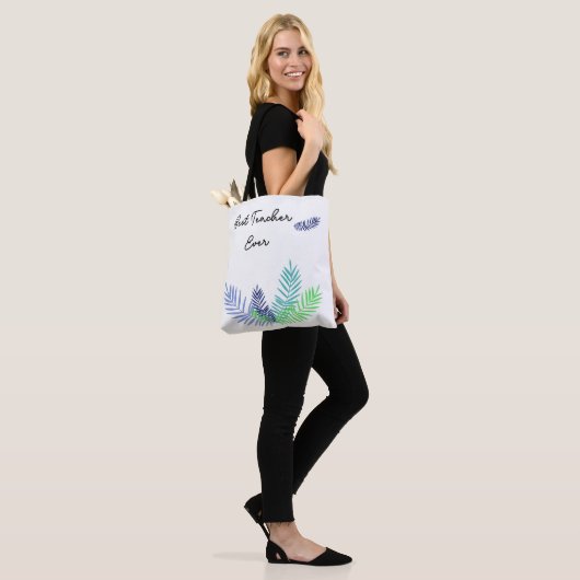 Palm verlaat beste leraar ooit tote bag (Op model)