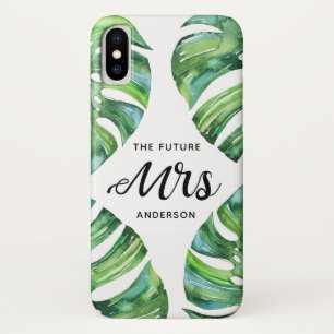 Palm verlaat de toekomst Mrs. Bride met de hand ge Case-Mate iPhone Case