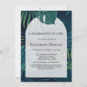 Palm verlaat viering van het leven kaart (Voorkant)