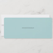 Palm Waterverf chique bestemming bruiloft Kaart (Achterkant)