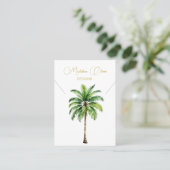 Palm Waterverf Ketting Display Visitekaartje (Staand voorkant)
