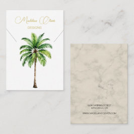 Palm Waterverf Ketting Display Visitekaartje