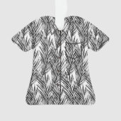 Palm Whisperer Hawaiian Tropical Aloha Shirt-Black Ornament (voorkant)