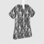 Palm Whisperer Hawaiian Tropical Aloha Shirt-Black Ornament (voorkant)