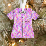 Palm Whisperer Hawaiian Tropical Aloha Shirt- Roze Ornament<br><div class="desc">Warme kleuren van magenta roze,  rood,  lavendel en paarse. Waterverf schilderde wuivende handpalmen creëer dit alloverpatroon dat is geïnspireerd op een Hawaïaanse namiddag. Kleuren creëer zijn de illustraties van de wind tussen de palmbladeren.</div>