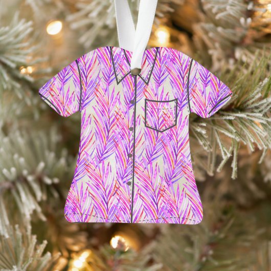 Palm Whisperer Hawaiian Tropical Aloha Shirt- Roze Ornament (Boom)