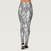 Palm Whisperer Hawaiian Tropical Grey Leggings (Achterkant)