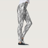 Palm Whisperer Hawaiian Tropical Grey Leggings (Rechts)