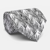 Palm Whisperer Hawaiian Tropical Grey Stropdas (Opgerold)