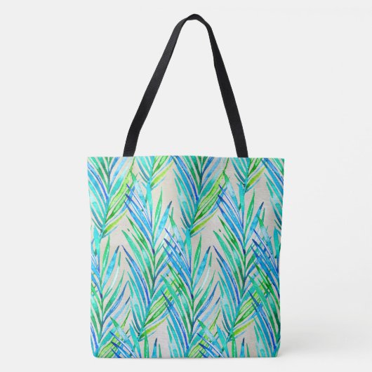 Palm Whisperer Hawaiian Tropische Cool Tote Bag (Voorkant)