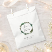 Palm Wreath Wedding Bedankt Bedankzakje (Geknipt)