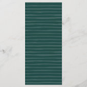 Palm Wreath Wedding Menu Kaart (Achterkant)