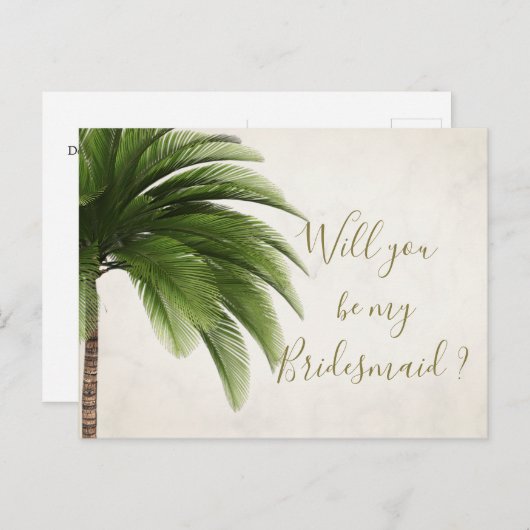 Palm zal je mijn uitnodiging zijn. (Voorkant / Achterkant)