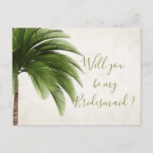 Palm zal je mijn uitnodiging zijn. briefkaart