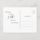 Palm zal je mijn uitnodiging zijn. briefkaart (Achterkant)